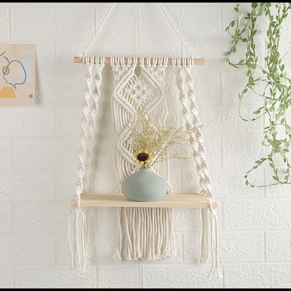 Bohemian Style Tapestry Handcrafted Macrame Wall Hanging 2PC - Picture 2 of 8